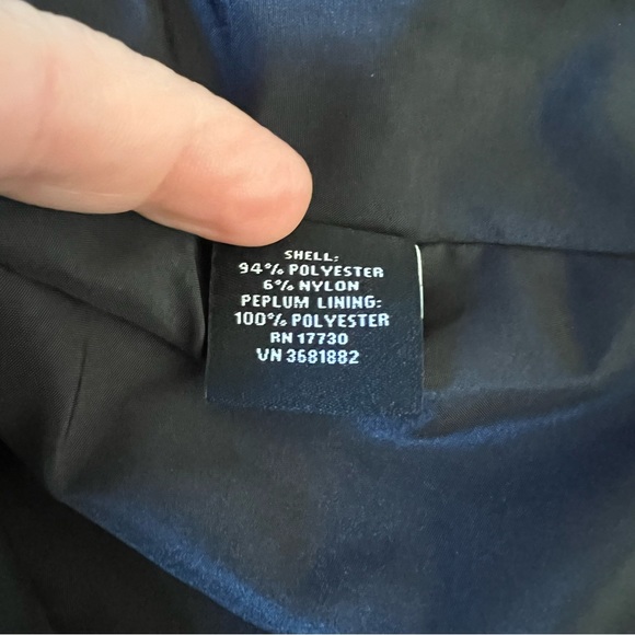 NWT Victoria Beckham Target Black Peplum Jacket - Picture 7 of 10